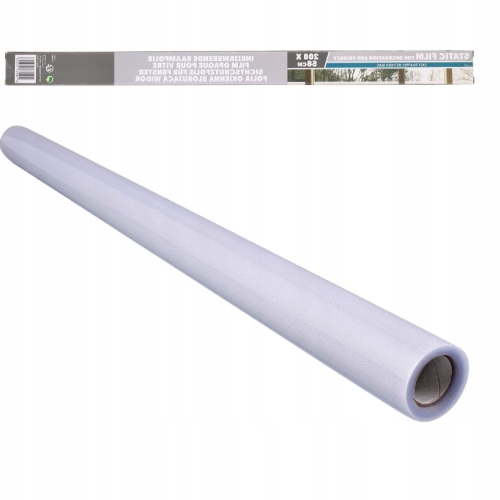 Folia okienna okleina do szyb okien mleczna szron gotowa 200 x 58 cm matowa