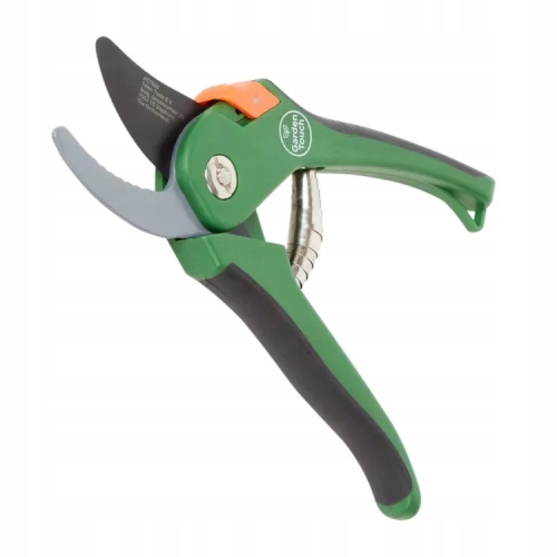 Sekator ogrodowy ręczny do gałęzi nożycowy Garden Touch 15 cm mały zielony