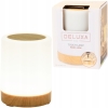 LAMPA LED DELUXA HOME DOTYKOWA 12 CM H ZASILANA BATERIAMI 8 TRYBÓW KOLORU