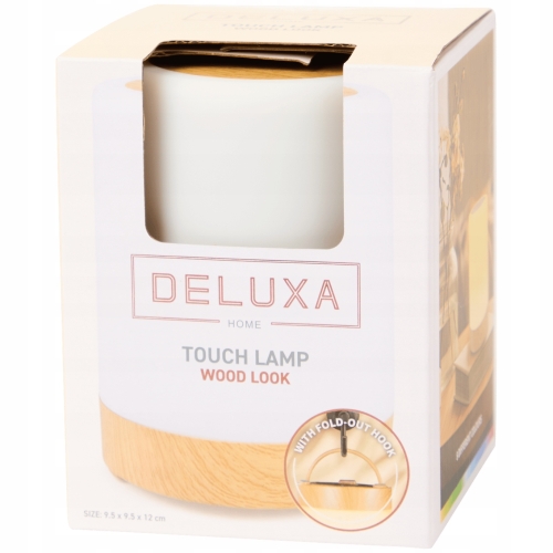LAMPA LED DELUXA HOME DOTYKOWA 12 CM H ZASILANA BATERIAMI 8 TRYBÓW KOLORU
