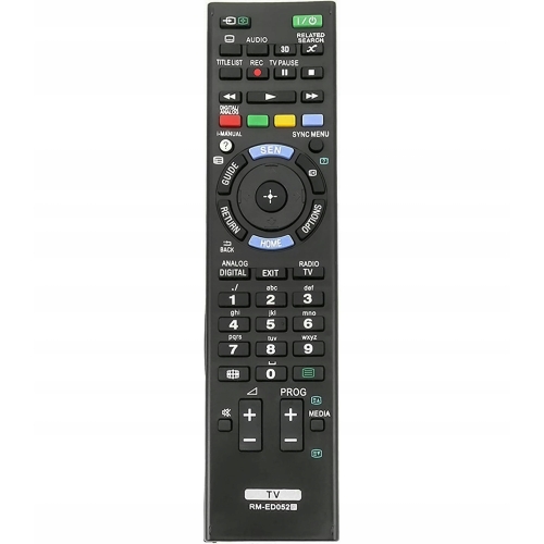Pilot zamiennik oryginalnego dla TV SONY model RM-ED052 RM-ED053 czarny D