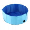 DUŻY SOLIDNY BASEN DLA PSA KOTA ZWIERZĄT DZIECI SKŁADANY 80x30 cm BLUE RED