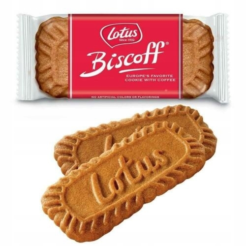 Ciastka kruche Lotus Biscoff 36 ciastek o smaku karmelu i cynamonu 279g