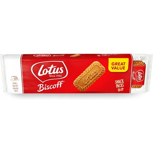 Ciastka kruche Lotus Biscoff 36 ciastek o smaku karmelu i cynamonu 279g