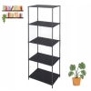 Regał Ścienny metalowy Wall Cabinet 46 x 150 x 30 cm 5 poziomów wysoki