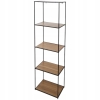 Regał Ścienny metalowy Wall Cabinet 46 x 150 x 30 cm 5 poziomów wysoki brąz