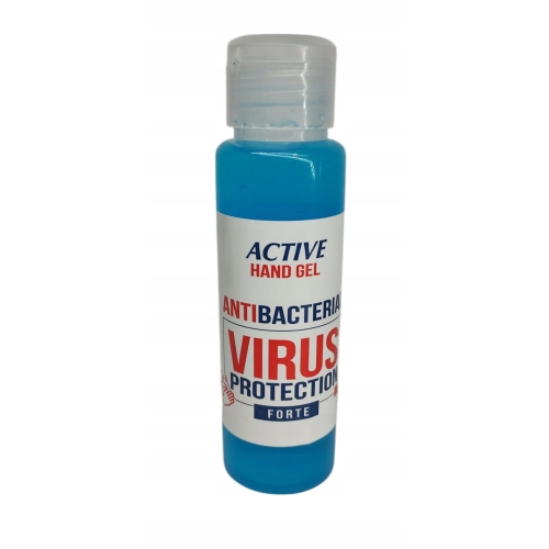Żel płyn antybakteryjny dezynfekcja rąk 100 ml HAND GEL ACTIVE VIRUS BLUE