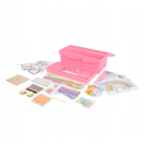 Jednorożec Unicorn Craft Case Kreatywny Mega kuferek Skrzynia 200 el ozdób
