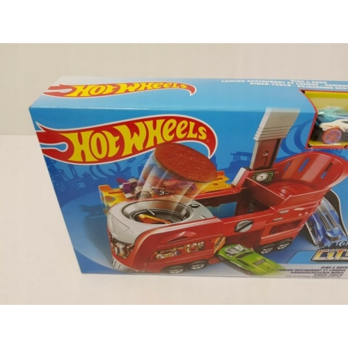 Tor samochodowy Hot Wheels odjazdowa restauracja 1 x autko dla dzieci FJN39