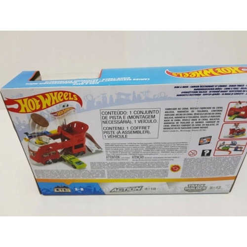 Tor samochodowy Hot Wheels odjazdowa restauracja 1 x autko dla dzieci FJN39