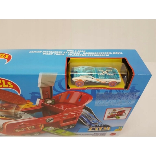 Tor samochodowy Hot Wheels odjazdowa restauracja 1 x autko dla dzieci FJN39