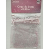 Woreczki z organzy Hobby Flora Organza Brokat brokatowe Beżowe 5 sztuk set