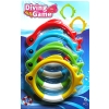 ZABAWKI FIGURKI DO NURKOWANIA OBRĘCZE RYBKI KOLOROWE 4 SZTUKI DIVING GAME