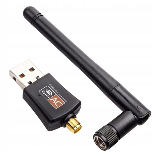 Karta sieciowa WIFI zewnętrzna MT7601 ZGEMMA VU+ NBOX E2 2,4 GHz czarna