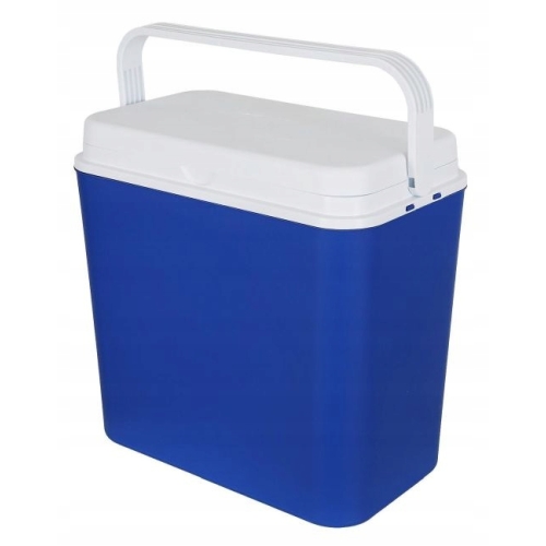Lodówka turystyczna pasywna 24 L duża niebieska + wkłady 3 x 100 ml