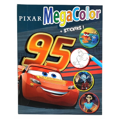 KOLOROWANKA DISNEY MEGA COLOR KRÓL LEW PINOKIO KOTKA MARIE Z NAKLEJKAMI