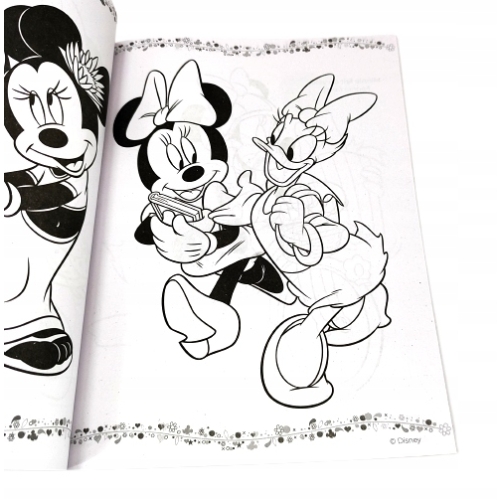 KOLOROWANKA DISNEY MEGA COLOR Z NAKLEJKAMI MYSZKA MINNIE PIES PLUTO KACZOR