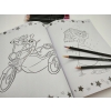 KOLOROWANKA MEGA COLOR DISNEY Z NAKLEJKAMI Minnie Mause Pluto Miki Donald