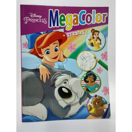 KOLOROWANKA MEGA COLOR DISNEY Z NAKLEJKAMI Minnie Mause Pluto Miki Donald