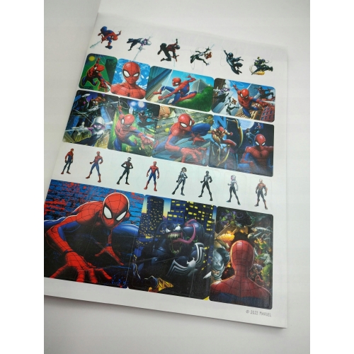 KOLOROWANKA DISNEY MEGA COLOR naklejki Spider Man Venom Spider Verce Gwen
