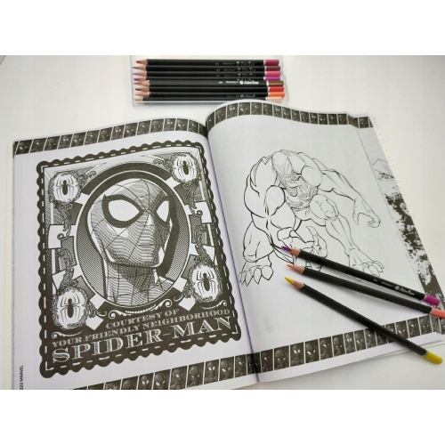 KOLOROWANKA DISNEY MEGA COLOR naklejki Spider Man Venom Spider Verce Gwen