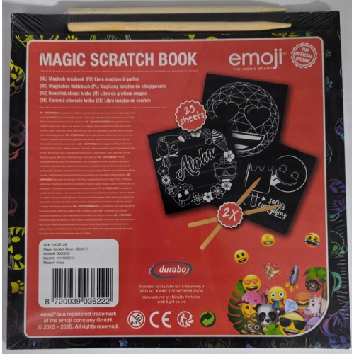 MAGIC BOOK KSIĄŻKA DO ZDRAPYWANIA EMOJI 25 str 22