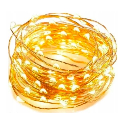 LAMPKI LED SOLARNE DRUT MIEDZIANY na ogród taras balkon 150 lampek cm 46