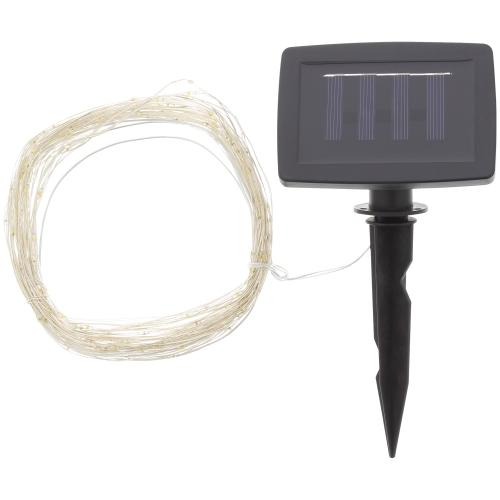 LAMPKI LED SOLARNE DRUT MIEDZIANY na ogród taras balkon 150 lampek cm 46