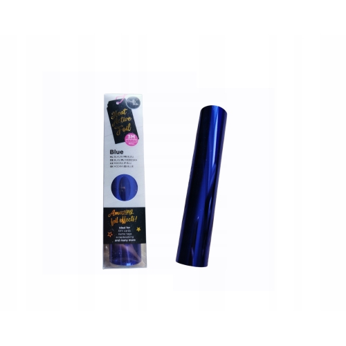 Foil Quill - FOLIA DO ZŁOCEŃ NA CIEPŁO NIEBIESKA 9 wymiar 150 MM x 300 CM
