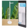 STOJAK NA PAPIER TOALETOWY ŁAZIENKOWY DO TOALETY 53CM METALOWY CZARNY LOFT