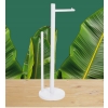 STOJAK NA PAPIER TOALETOWY ŁAZIENKOWY DO TOALETY 53CM METALOWY CZARNY LOFT