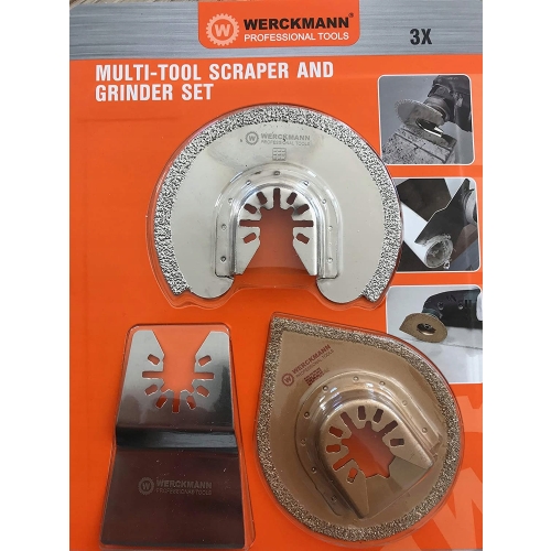 SZLIFIERKI OSCYLACYJNE WERCKMANN BRZESZCZOTY 3 szt (2x srebrne 1x złote)