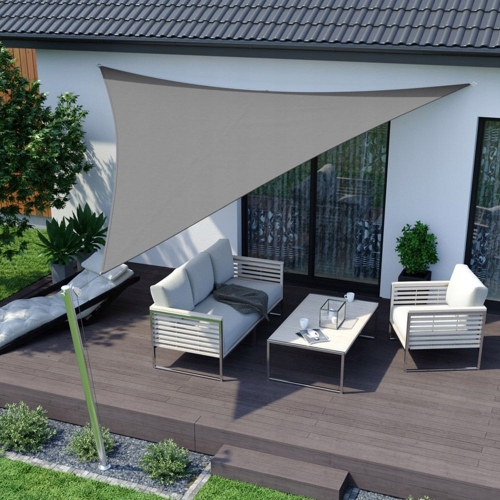Żagiel przeciwsłoneczny ogrodowy parasol 3,6mx3,6m Szary na taras ogród