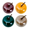 JABŁKO CERAMICZNE DUŻE 7 X 8 CM BORDO DEKORACYJNE OZDOBA HOME DOCOR