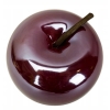 JABŁKO CERAMICZNE DUŻE 7 X 8 CM BORDO DEKORACYJNE OZDOBA HOME DOCOR
