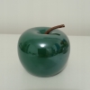 JABŁKO CERAMICZNE DUŻE 7 X 8 CM BORDO DEKORACYJNE OZDOBA HOME DOCOR