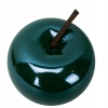 JABŁKO CERAMICZNE DUŻE 7 X 8 CM BORDO DEKORACYJNE OZDOBA HOME DOCOR