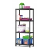 REGAŁ MAGAZYNOWY 125KG PLASTIKOWY 4 PÓŁKI WYTRZYMAŁY 60 x 30 x 138 cm