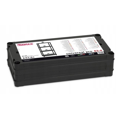 REGAŁ MAGAZYNOWY 125KG PLASTIKOWY 4 PÓŁKI WYTRZYMAŁY 60 x 30 x 138 cm