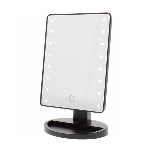 Podświetlane LUSTRO kosmetyczne LUSTERKO Do Makijażu LED na bat 16,9x11,9cm