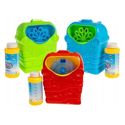 MASZYNA DO ROBIENIA BANIEK MYDLANYCH BUBBLE + PŁYN 118 ml ZABAWKA czerwona