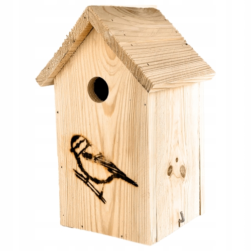 BUDKA LĘGOWA DLA PTAKÓW SIKORKA JERZYK SZPAK HOTEL DOMEK EKO SOLIDNY CIEMNY