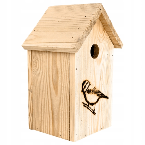 BUDKA LĘGOWA DLA PTAKÓW SIKORKA JERZYK SZPAK HOTEL DOMEK EKO SOLIDNY CIEMNY