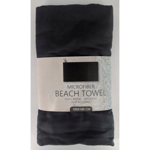 RĘCZNIK PLAŻOWY Z MIKROFIBRY 180 x 100 cm grafit54