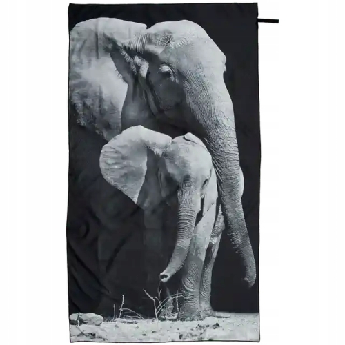 RĘCZNIK PLAŻOWY Z MIKROFIBRY SZYBKOSCHNĄCY PIEKNE SŁONIE 100 X 180 CM
