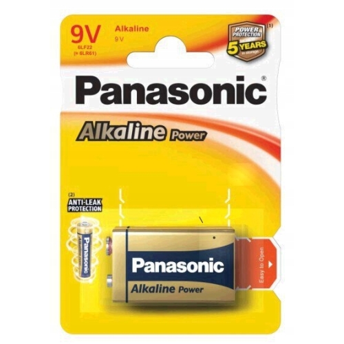 Bateria alkaliczna płaska 6LR61 6F22 9V Panasonic Wysokiej jakości ogniwa
