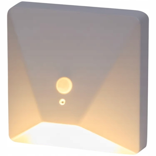 Lampa z czujnikiem ruchu led 3D schody szafa garderoba podszafkowa biała 9