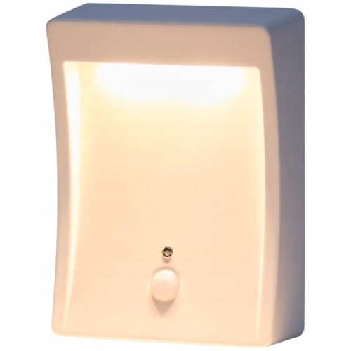 Lampa z czujnikiem ruchu led 3D schody szafa garderoba podszafkowa biała 6