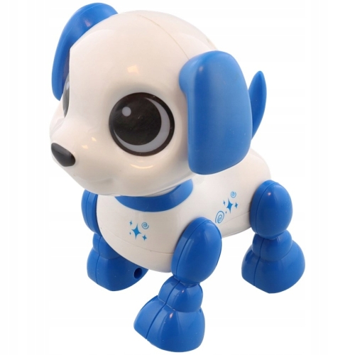 Interaktywny chodzący pies robot Gear 2 Play niebiesko biały