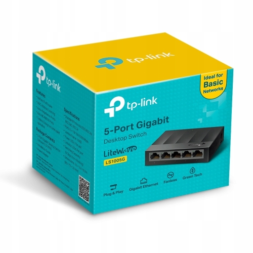 SWITCH TP-LINK LS1005G ROZDZIELACZ LAN 5 portów najwyższa jakość TPLINK 7